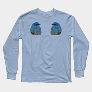 Twin Bluebirds Long Sleeve T-Shirt